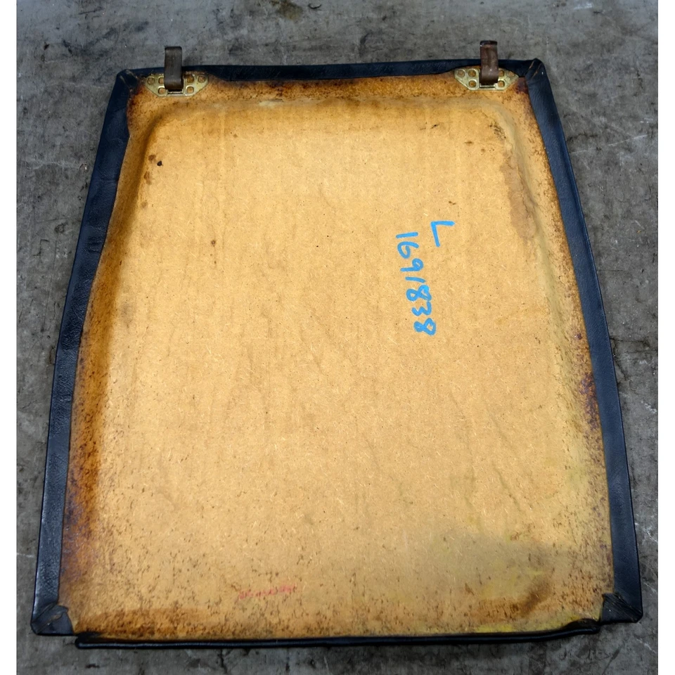 Cubierta de respaldo de asiento básico delantero BMW E30 1984-1991 cuero negro OEM Foto 2 de 4