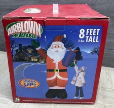 Airblown Christmas 8ft Santa Holding A Gift Gemmy Yard Inflatable Vintage 2006