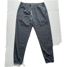 Vuori Kore Performance Joggers Lightweight Pants Built-In Stretch Boxer Gray L