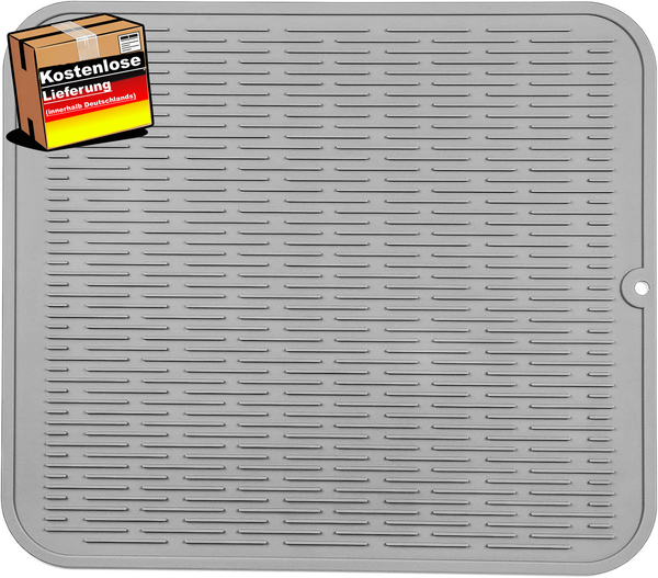 Silikon Abtropfmatte FüR Geschirr 50X40Cm HitzebestäNdig Rutschfest SpüLmaschine-image