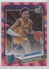 2023-24 Donruss Rated Rookie Holo Pink Laser Signatures Maxwell Lewis Auto 11es
