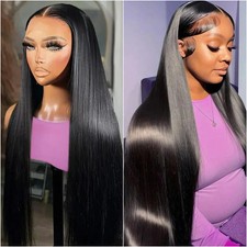 13x6 HD Lace Front Wig Brazilian Straight Human Hair Wig 13x4 Transparent Lace