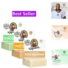 Total Moisture Natural Men?s Bar Soap ? Non-Drying 2-in-1 Face + Body Soap Ba...