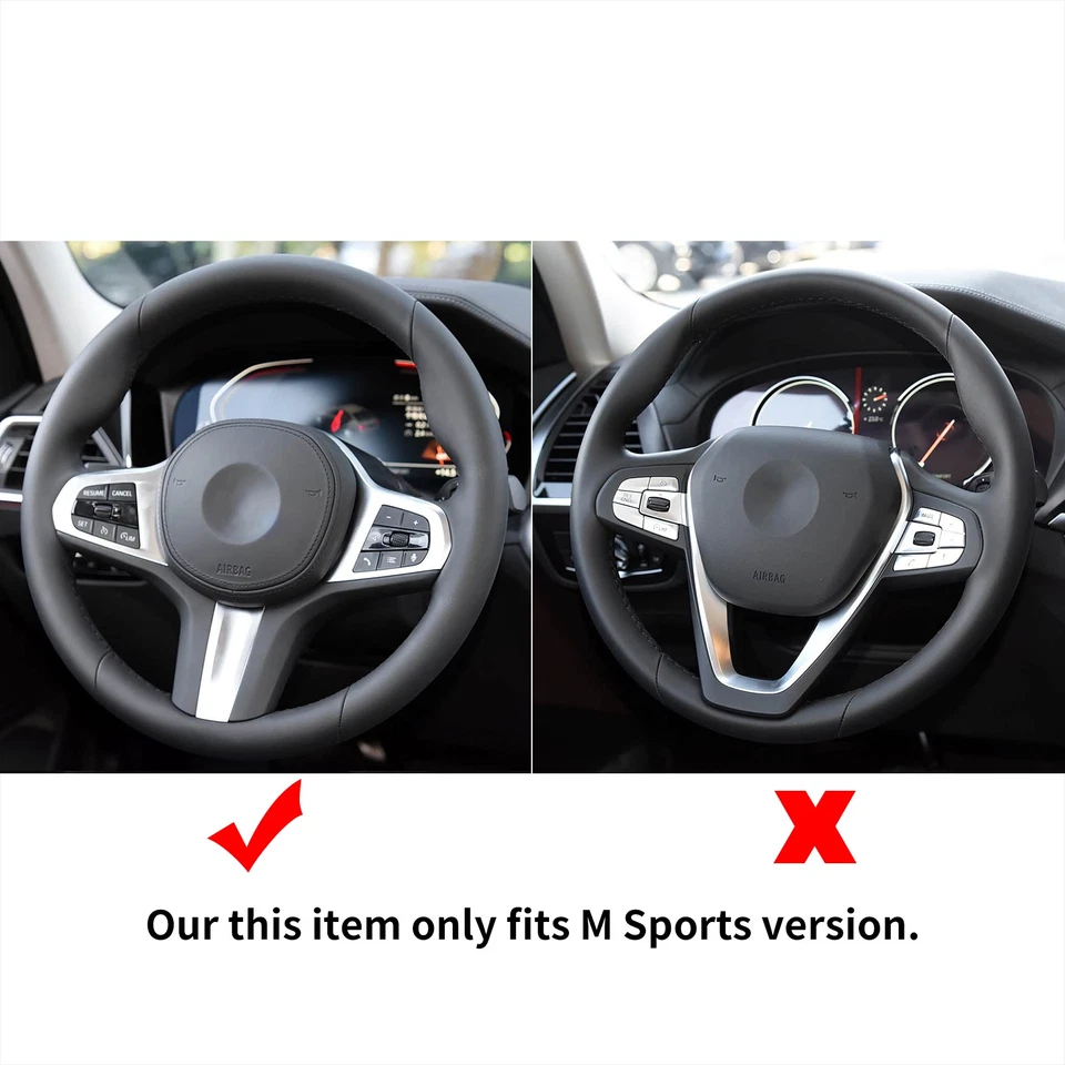 Volante de fibra de carbono para BMW X3 X4 X5 X6 X7 X3M X5M M5 M8 con calefacción Foto 4 de 4