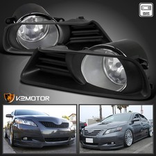 Fits 2007-2009 Toyota Camry Clear Bumper Driving Fog Lightsswitch Leftright