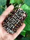 10 Handmade Black Ohm Bone Beads Black Nylon Bracelets Wholesale B