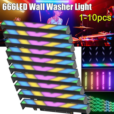 #ad 10x 180W Splicable 666LED Wall Washer Stage Light Bar DMX Party Club Club Disco $599.99