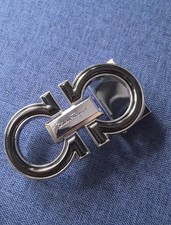 Ferragamo Silver classic 8-shaped design alloy Belt Buckle for 34mm belt