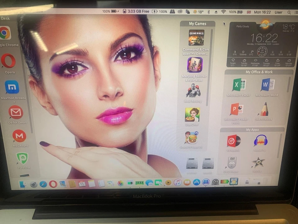 MacBook Pro 13" Core2Duo 2.66GHz,8GB, 500GB HDD, El Capitan+Win10-No2 (Mo: 7,1) - Image 4 of 4