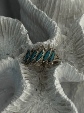 Vintage 925 Sterling Silver Turquoise Ring Size 6