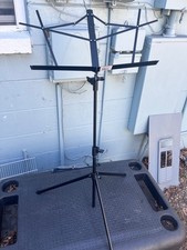 Titan Folding TMS25-BLK Music Stand with Carrying Bag Black