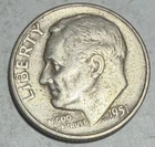1951-S 10C Roosevelt Dime