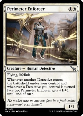Perimeter Enforcer Uncommon Murders at Karlov Manor #31 Near Mint FOIL