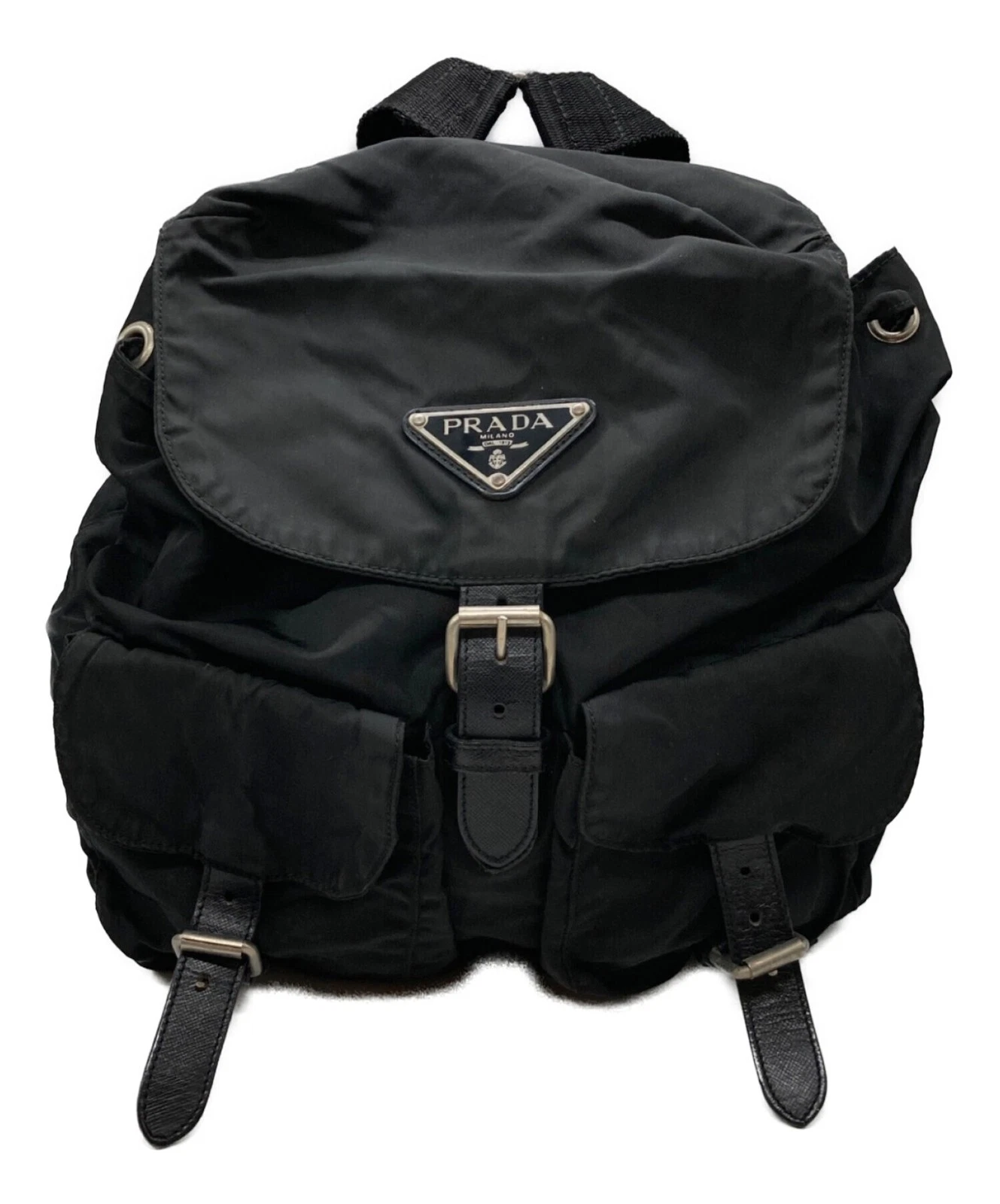 Prada — Prada Nylon Backpack 14 Black #TFB6498