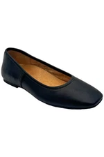 Vionic Women's Orinda Leather Ballet Flats Black