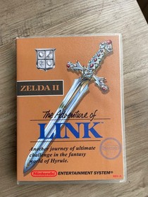 Zelda 2 The Adventure Of Link, Gold - NES - With Manual and hard case box