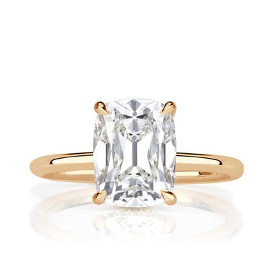Verlobungsring 3,19 kt Old Mine Cut Diamant