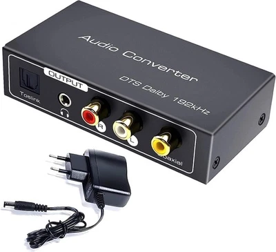 AMANKA HDMI ARC Audio Extractor, Digital HDMI ARC zu SPDIF Koaxial Optical Cinch 3,5mm