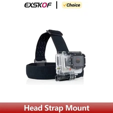 Head Strap Mount for GoPro DJI Insta360 SJCAM AKASO Action Camera Belt
