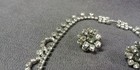 2 1950s Art Deco Style Rhinestone Necklace Clip On Earrings Vintage Jewelry Lot — photo 4