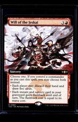 Magic The Gathering TDM Dragonstorm Commander Extended Art Will of the Jeskai