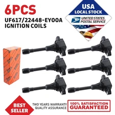 Pack of 6 Ignition Coils For Nissan 370Z Infiniti FX50 G37 M37 3.7L 22448-EY00A