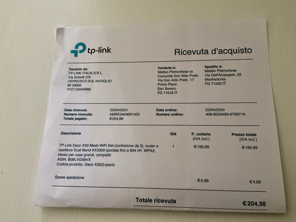 TP-Link Deco X50 Mesh WiFi 6 3 Gbps, 3-Pack OTTIME CONDIZIONI 5 MESI DI GARANZIA - Immagine 3 di 4