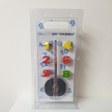 Image of Karlsson DIY Numbers Wall Clock Multicolour Do It Yourself - Retro Decor