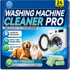 Uproot Clean Washing Machine Cleaner Tablets - 24 Pack for a 12 Month Supply. Fo
