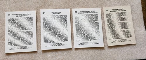 Vintage 1989 Eclipse Enterprises "Bush League" Non-Sport Trading Cards - Picture 13 of 14