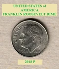 2018 P - Franklin Roosevelt 10¢ Dime "Circulated" Actual Coin Shown **FREE S&H**