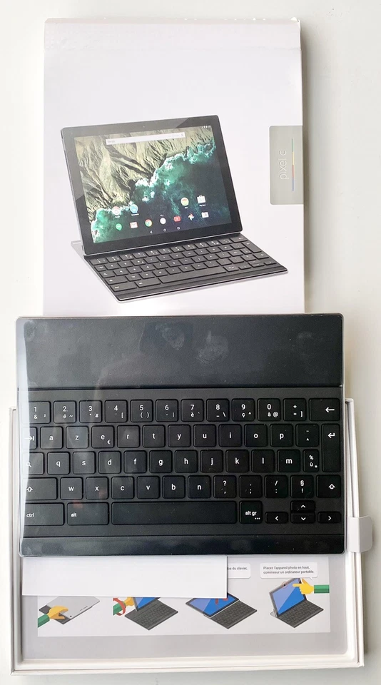 Google Clavier Pixel C Keyboard Bluetooth Qwerty Silver Brand New Sealed Box - Image 4 of 4