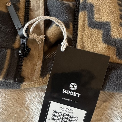 Hooey Youth Boy's Aztec Brown Tan/Black fleece Jacket NWT Size Large - Picture 5 of 5
