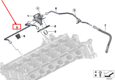 NEW BMW X4 G02 HIGH PRESSURE FUEL PIPE 8605242 13538605242 