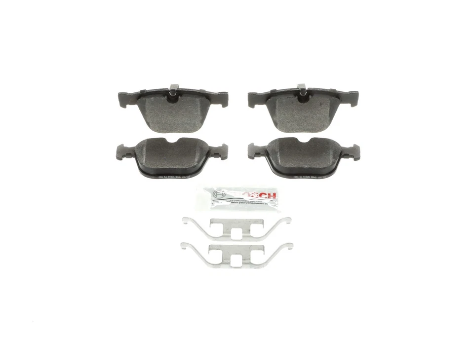 Pastillas de freno semimetálicas con herrajes traseras para BMW 650i Bosch 2006-2010 Bosch 2007 Foto 4 de 4