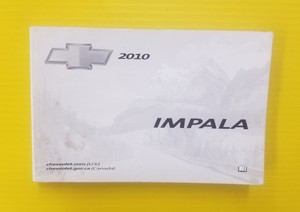 Impala 10 2010 Chevrolet Owners Owner S Manual Oem Ebay
