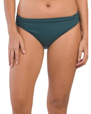 JANTZEN Foldover Hipster Swim Bottom Green