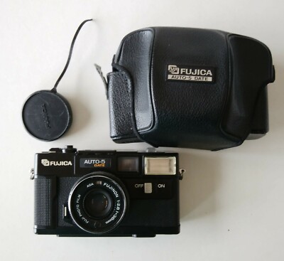 FUJICA AUTO-5 DATE FUJINON f=38mm Lends With Case
