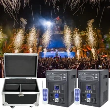 750W Cold Spark Firework Machine DMX Stage Effect Wedding DJ Party 2PCS w/Case