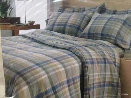 Twin Size Flannel Sheet Set - Khaki | eBay