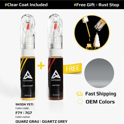 Car Touch Up Paint For SKODA YETI Code F7Y 7G7 QUARZ GRAU QUARTZ