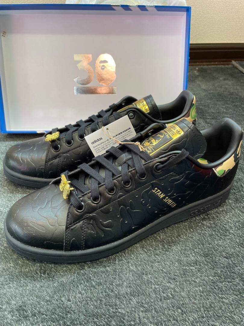 BAPE APE ADIDAS STAN SMITH 30th Anniversary Black IG1116 US BAPE APE ADIDAS STAN SMITH 30th Anniversary Black IG1116 US