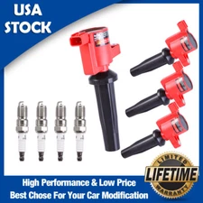 DG507/DG541 Ignition Coils & Iridium Spark Plugs for 04-11 Ford Focus 2.0L 2.3L