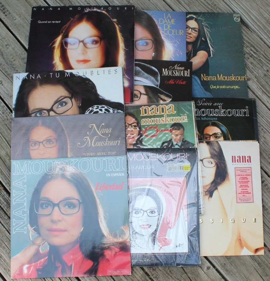 11 Nana Mouskouri Vinyl Records 1960s-1980s Imports US Shipping