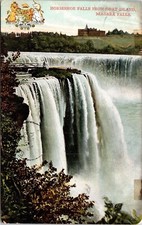 Horseshoe Falls Goat Island Niagara Falls Canada DB Cancel WOB Postcard