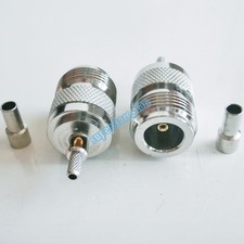 1Pcs N female jack crimp Solder RG174 RG316 LMR100 cable Window RF Connector