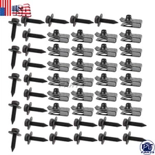 Fender Bolts & U Nuts 1/4"-20 x 7/8" x 3/4" Washer 1/2" Hex Head Kit Body 25Pair
