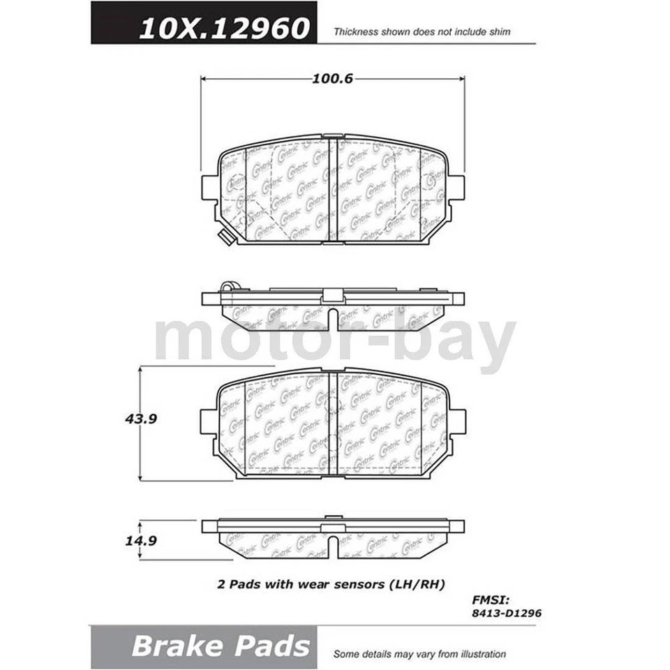 Pastillas de freno delanteras y traseras de cerámica para Kia Rondo 2012 2011 2010 2009 Foto 4 de 4