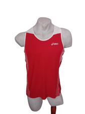ASICS Herren Sport Tanktop Laufen Fitness Shirt Running Gym Jersey Vintage