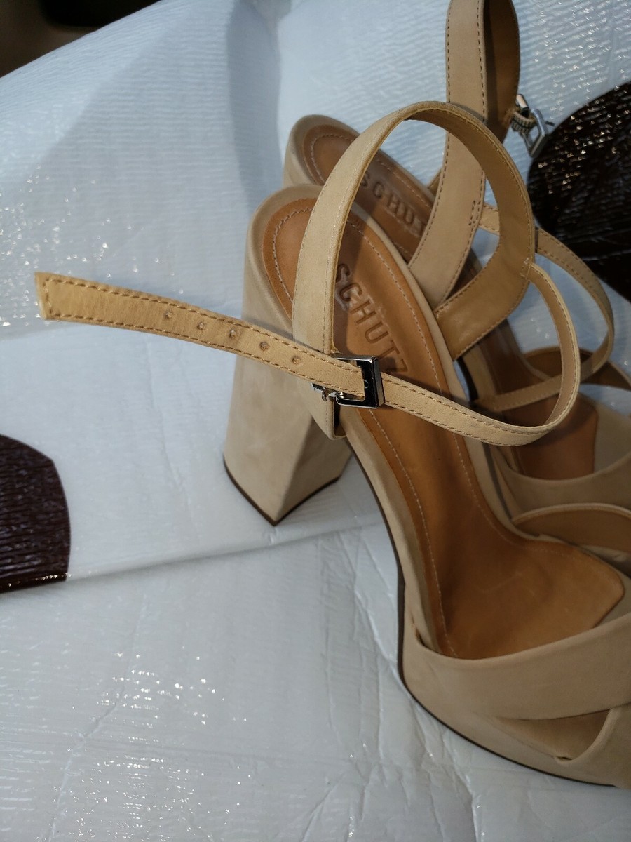 ★韓国人気★Archivepke★Knotted sandal Schutz Khari Knotted Leather Ankle-Strap Platform Sandals